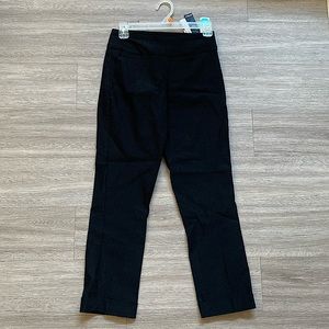 Straight black women’s slacks